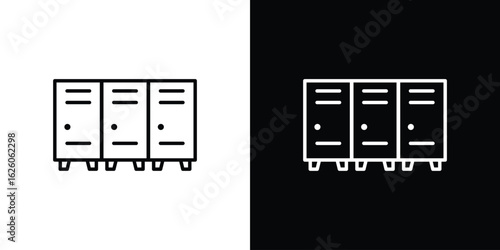 Lockers icon symbol, logo illustration. Vector graphics