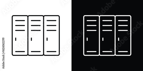 Locker icon symbol, logo illustration. Vector graphics