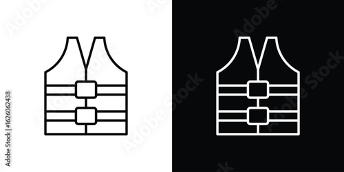 Lifejacket icon symbol, logo illustration. Vector graphics