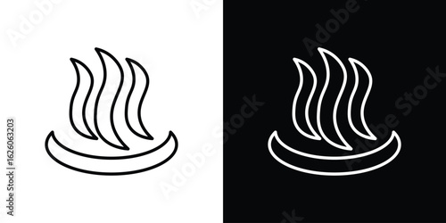 Hot icon symbol, logo illustration. Vector graphics