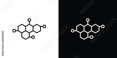 Hormones icon symbol, logo illustration. Vector graphics