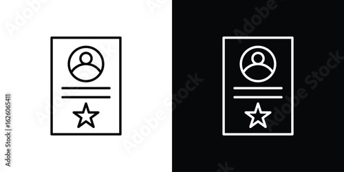 Criminal record icon symbol, logo illustration. Vector graphics