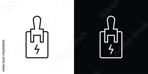Circuit Breaker icon symbol, logo illustration. Vector graphics