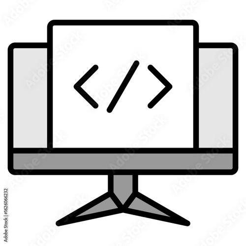 Source Code lineal color icon