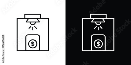 Business incubator icon symbol, logo illustration. Vector graphics