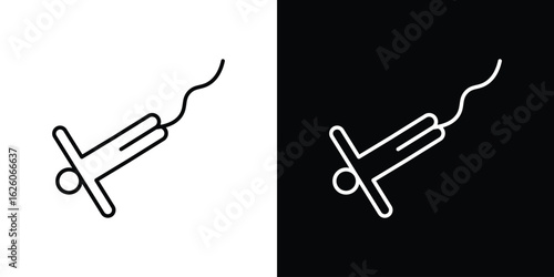 Bungee jumping icon symbol, logo illustration. Vector graphics