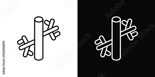 Blood vessel icon symbol, logo illustration. Vector graphics