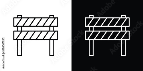 Barrier icon symbol, logo illustration. Vector graphics