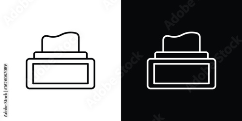 baby wipe icon symbol, logo illustration. Vector graphics