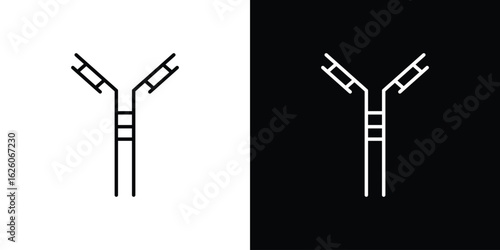 Antibody icon symbol, logo illustration. Vector graphics