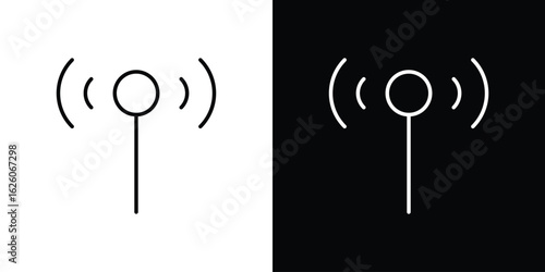 Antenna icon symbol, logo illustration. Vector graphics
