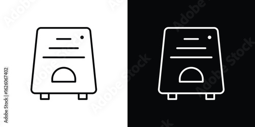 Air purifier icon symbol, logo illustration. Vector graphics