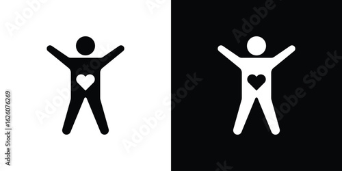 Wellness icon - Vector. Flat design style eps 10