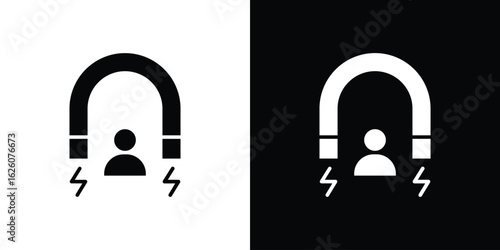 User engagement icon - Vector. Flat design style eps 10