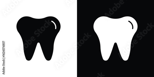 Tooth icon - Vector. Flat design style eps 10