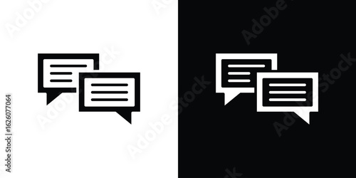 Text chat icon - Vector. Flat design style eps 10