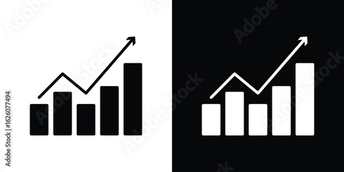 Stagflation icon - Vector. Flat design style eps 10