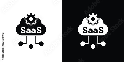 SaaS icon - Vector. Flat design style eps 10