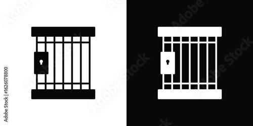 Prison icon - Vector. Flat design style eps 10