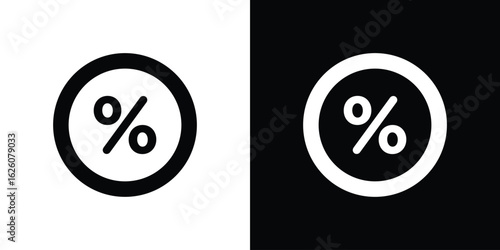 Percent icon - Vector. Flat design style eps 10