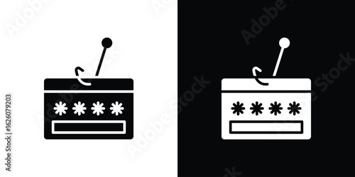 Password phishing icon - Vector. Flat design style eps 10