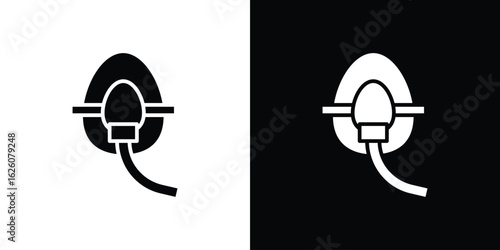 Oxygen mask icon - Vector. Flat design style eps 10
