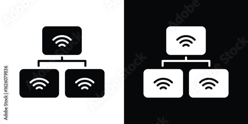 Local network icon - Vector. Flat design style eps 10