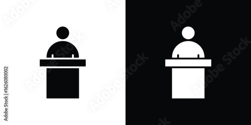 Lecture icon - Vector. Flat design style eps 10