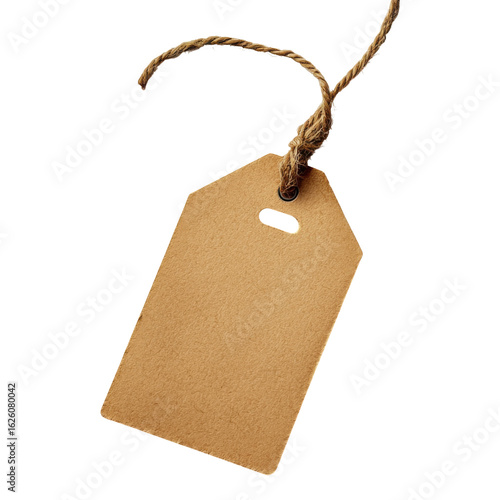 Blank Tag and String: A simple, blank tag made of sturdy cardboard, ready to be adorned with your unique message, paired with a natural twine string, embodying minimalism and a rustic aesthetic.