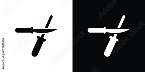 Knife sharpener icon - Vector. Flat design style eps 10