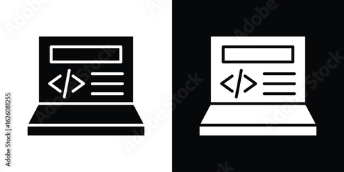 Front end icon - Vector. Flat design style eps 10