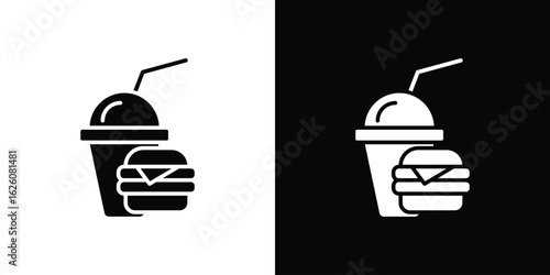 Fast food icon - Vector. Flat design style eps 10