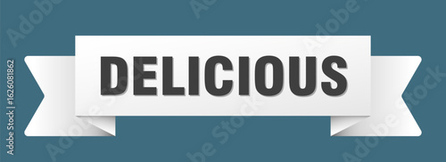 delicious ribbon isolated on transparent background. delicious ribbon