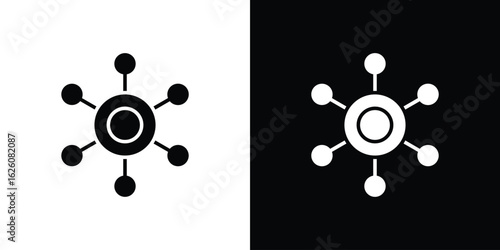 Decentralized icon - Vector. Flat design style eps 10