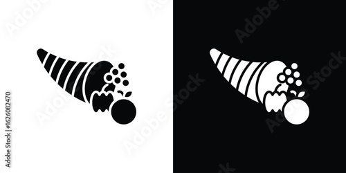 Cornucopia icon - Vector. Flat design style eps 10