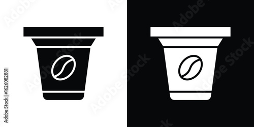 Coffee capsule icon - Vector. Flat design style eps 10