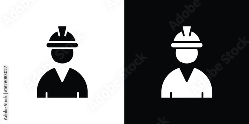 Civil Engineer icon - Vector. Flat design style eps 10