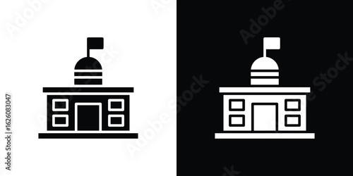 City hall icon - Vector. Flat design style eps 10