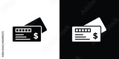 Cheque icon - Vector. Flat design style eps 10
