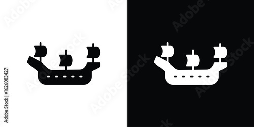 Caravel icon - Vector. Flat design style eps 10