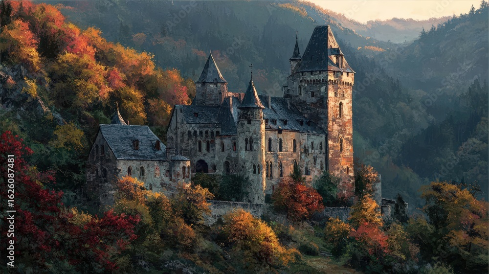 Naklejka premium Majestic castle