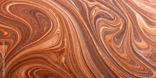 Abstract brown marbling pattern with golden veins creates a luxurious and elegant backdrop for various creative and artistic projects