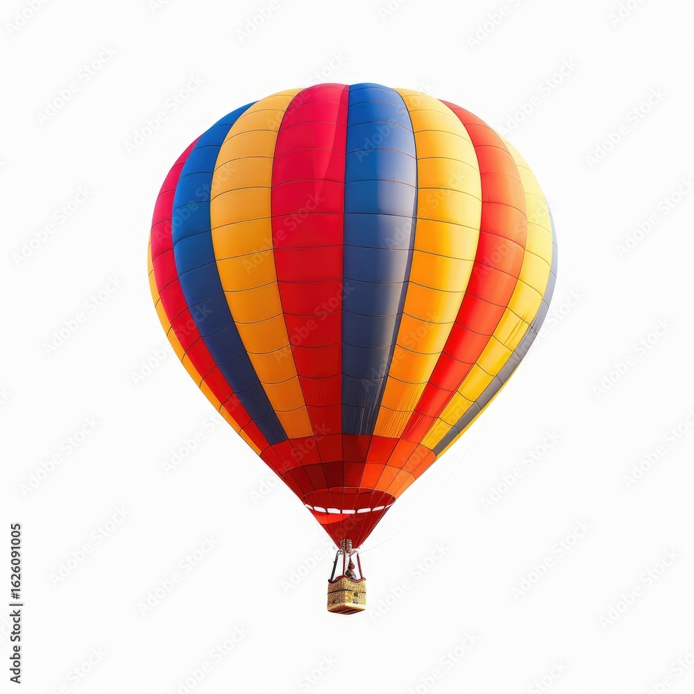 Naklejka premium Colorful hot air balloon against white background (1)
