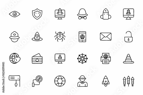 Digital Crime and Cyber Attack Scene Illustrations
A conceptual bundle of illustrated scenes representing online crimes and attacks — perfect for blog banners and editorial use.