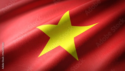 waving flag of vietnam