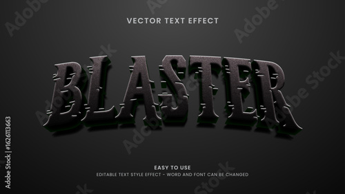 blaster editable text effect