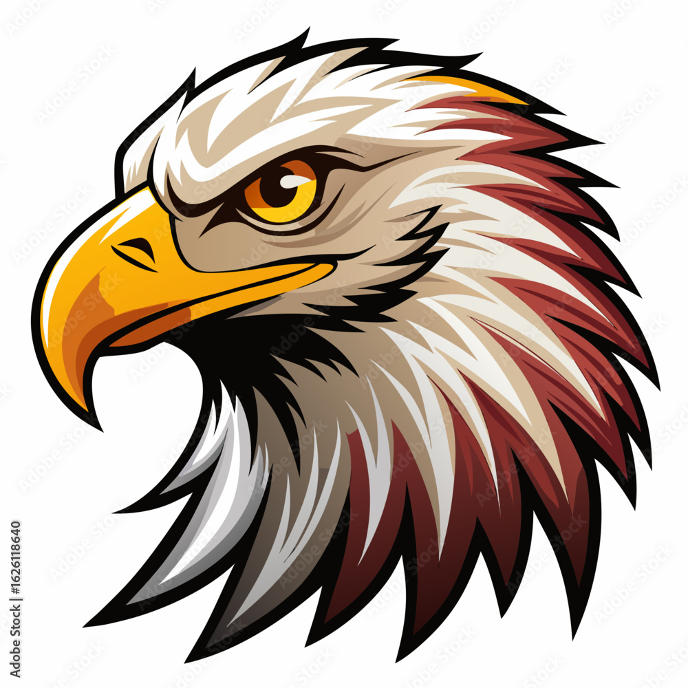Obraz premium american bald eagle vector illustration