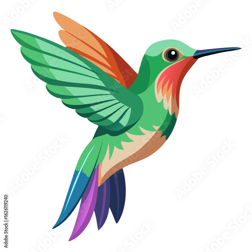 hummingbird in flight