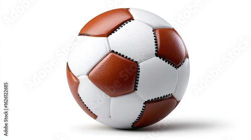 Soccer Ball  A classic soccer ball rests  its intricate patterns catching the light  ready for the next match  embodying the spirit of sport and competition.