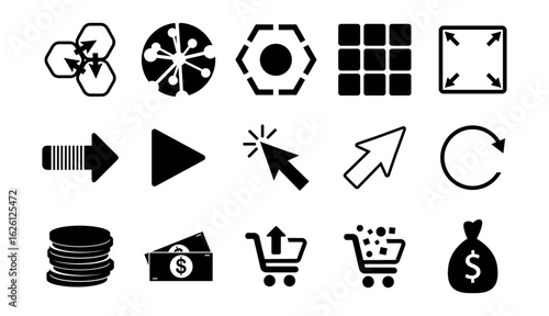 Black Icon collection most use on UI UX BW color